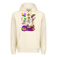 Sandshell Mardi Gras Skeletons Premium Hoodie - BundleAndBundleShop