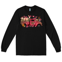 Black valentines day leopard farm animals truck Long Sleeve Tee - Jasminsmagicworld