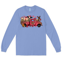 Colony Blue valentines day leopard farm animals truck Long Sleeve Tee - Jasminsmagicworld