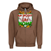 Chestnut no place like home baseball Zipper Hoodie - BundleAndBundleShop