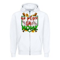 White no place like home baseball Zipper Hoodie - BundleAndBundleShop
