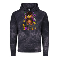 Cloud Black mardi gras mama afro messy bun Vintage Hoodie - texasbilliewilder