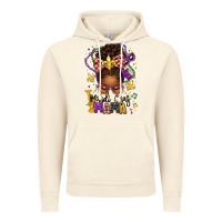 Vintage Artic mardi gras mama afro messy bun Vintage Hoodie - texasbilliewilder