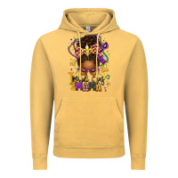 Vintage Mustard mardi gras mama afro messy bun Vintage Hoodie - texasbilliewilder