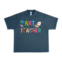 Midnight Navy art teacher Urban Heavy Tee - NancyCooperArtShop