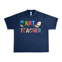 Navy art teacher Urban Heavy Tee - NancyCooperArtShop