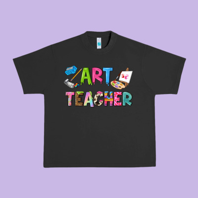 Art Teacher Urban Heavy Tee Designed By Nancycooperartshop