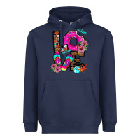 Navy Love Summer Heavyweight Hoodie - CowhideDigitalArt