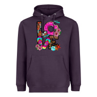 Plum Love Summer Heavyweight Hoodie - CowhideDigitalArt