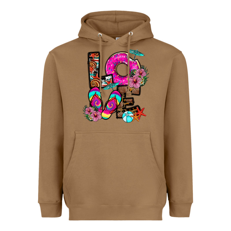Love Summer Heavyweight Hoodie by CowhideDigitalArt | Teevron
