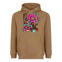 Toasted Coconut Love Summer Heavyweight Hoodie - CowhideDigitalArt