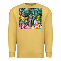 Antique Gold easter Premium Sweatshirt - CowhideDigitalArt