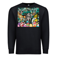 Black easter Premium Sweatshirt - CowhideDigitalArt