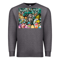 Charcoal Heather easter Premium Sweatshirt - CowhideDigitalArt
