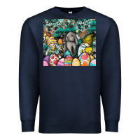 Navy easter Premium Sweatshirt - CowhideDigitalArt