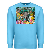 Ocean Blue easter Premium Sweatshirt - CowhideDigitalArt