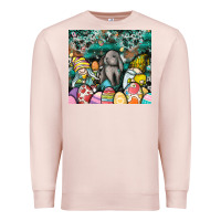 Pale Pink easter Premium Sweatshirt - CowhideDigitalArt