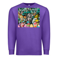 Purple easter Premium Sweatshirt - CowhideDigitalArt