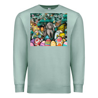 Seafoam easter Premium Sweatshirt - CowhideDigitalArt