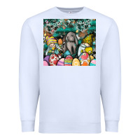 White easter Premium Sweatshirt - CowhideDigitalArt
