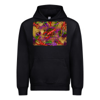 Black mardi gras crawfısh leopard wood and glitter background Urban Hoodie - Artiststas