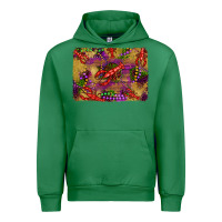 Emerald mardi gras crawfısh leopard wood and glitter background Urban Hoodie - Artiststas