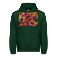Forest Green mardi gras crawfısh leopard wood and glitter background Urban Hoodie - Artiststas