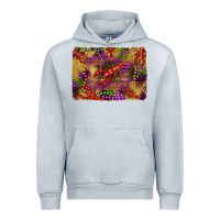 Mardi Gras Crawfısh Leopard Wood And Glitter Background Urban Hoodie | Teevron