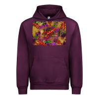 Mauve Wine mardi gras crawfısh leopard wood and glitter background Urban Hoodie - Artiststas
