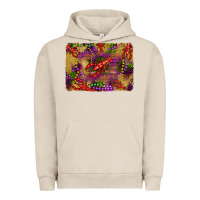 Pigment French Oak mardi gras crawfısh leopard wood and glitter background Urban Hoodie - Artiststas