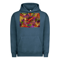Pigment Midnight Navy mardi gras crawfısh leopard wood and glitter background Urban Hoodie - Artiststas