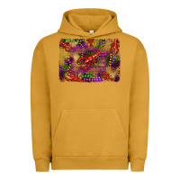 Pigment Peanut Butter mardi gras crawfısh leopard wood and glitter background Urban Hoodie - Artiststas