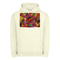 Pigment Pistachio mardi gras crawfısh leopard wood and glitter background Urban Hoodie - Artiststas