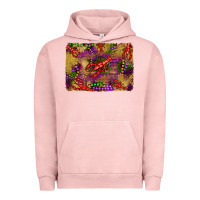 Pigment Salmon mardi gras crawfısh leopard wood and glitter background Urban Hoodie - Artiststas
