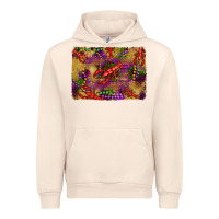 Sandshell mardi gras crawfısh leopard wood and glitter background Urban Hoodie - Artiststas