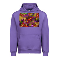 Tulip mardi gras crawfısh leopard wood and glitter background Urban Hoodie - Artiststas