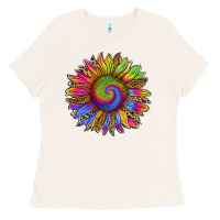 Tie Dye Sunflower Ladies Tee | Teevron