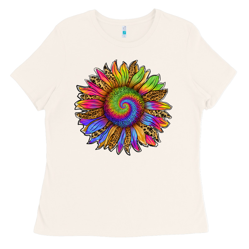 Tie Dye Sunflower Ladies Tee by RanaPortraitStore | Teevron
