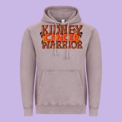 Kidney Cancer Warrior Vintage Hoodie Designed By Texasbilliewilder
