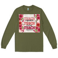 Army Green teacher life Long Sleeve Tee - TumblerDesignByShophia