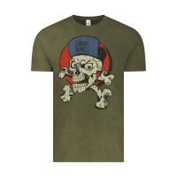 Vintage Olive skate rags skull & crossbones Vintage Tee - tuanDangUi
