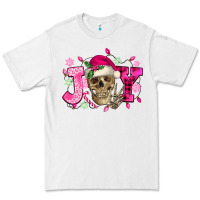 White Pink Christmas Joy skeleton Premium Tee - NancyCooperArtShop