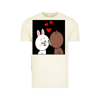 Vintage Arctic brown bear cony bunny rabbit the kiss Vintage Tee - tuanDangUi