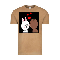 Vintage Camel brown bear cony bunny rabbit the kiss Vintage Tee - tuanDangUi