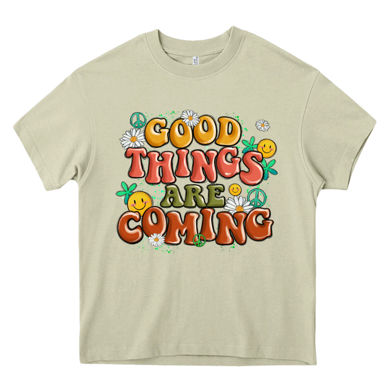 Good Things Are Coming Heavy Core Tee by MaliasSmallBusiness | Teevron
