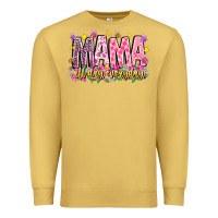Antique Gold mama all day everyday Premium Sweatshirt - CowhideDigitalArt