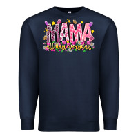 Navy mama all day everyday Premium Sweatshirt - CowhideDigitalArt