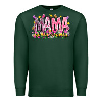 Sports Green mama all day everyday Premium Sweatshirt - CowhideDigitalArt