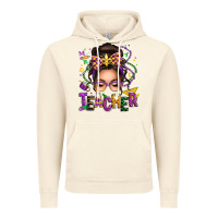 Vintage Artic mardi gras teacher caucasian messy bun Vintage Hoodie - texasbilliewilder