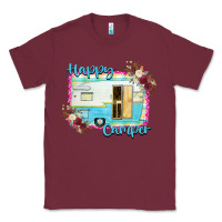 Burgundy Happy Camper With Flowers Classic Tee - Bettercallsaul